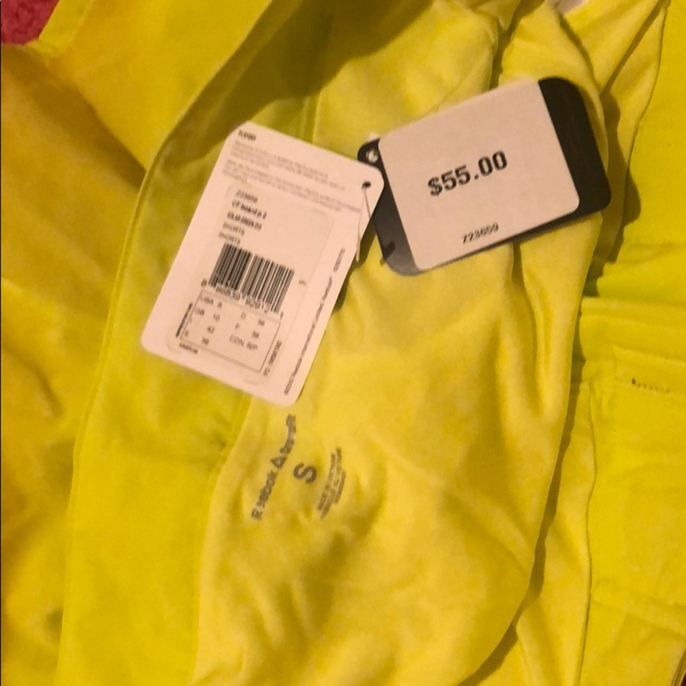 Reebok Neon Yellow Athletic Shorts - Picture 4 of 4